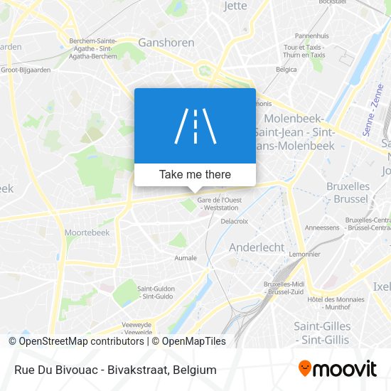 Rue Du Bivouac - Bivakstraat plan