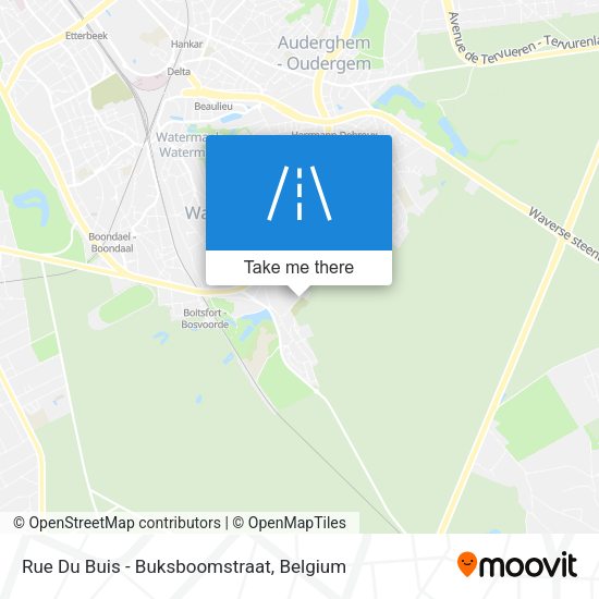 Rue Du Buis - Buksboomstraat plan
