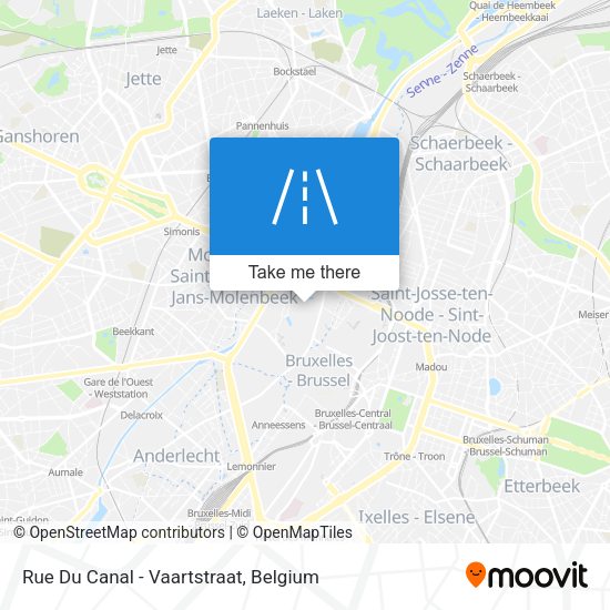 Rue Du Canal - Vaartstraat plan