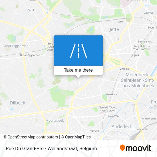 Rue Du Grand-Pré - Weilandstraat map