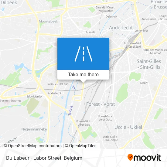 Du Labeur - Labor Street map