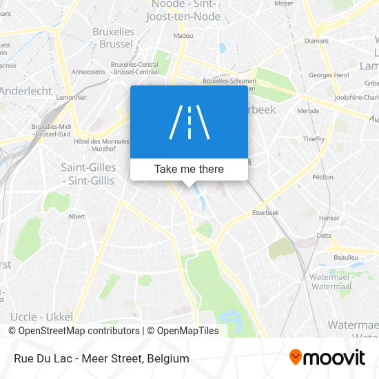 Rue Du Lac - Meer Street map