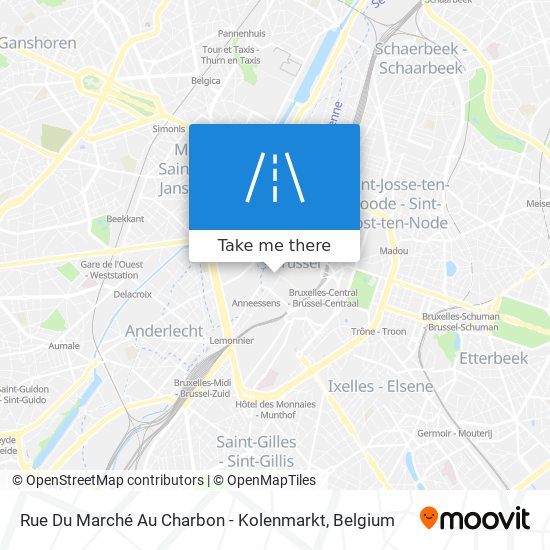 Rue Du Marché Au Charbon - Kolenmarkt map