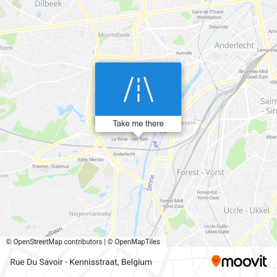 Rue Du Savoir - Kennisstraat plan
