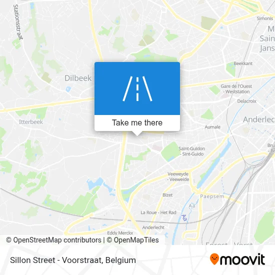 Sillon Street - Voorstraat map