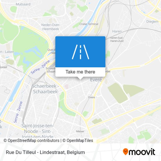 Rue Du Tilleul - Lindestraat map