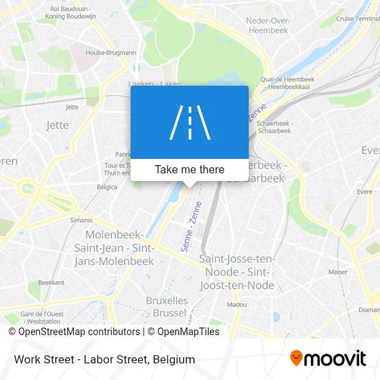 Work Street - Labor Street map