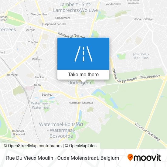 Rue Du Vieux Moulin - Oude Molenstraat map