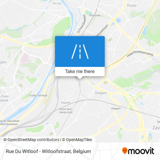 Rue Du Witloof - Witloofstraat map