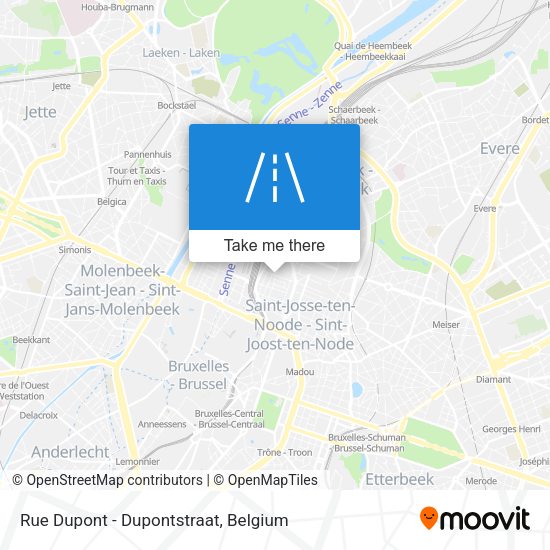 Rue Dupont - Dupontstraat plan