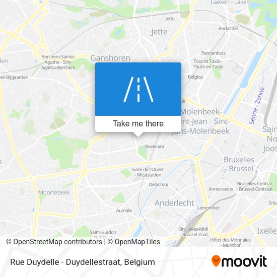 Rue Duydelle - Duydellestraat map