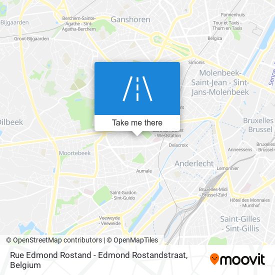 Rue Edmond Rostand - Edmond Rostandstraat map