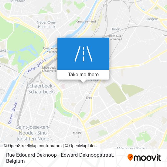 Rue Edouard Deknoop - Edward Deknoopstraat plan
