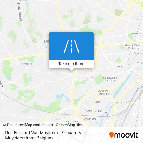 Rue Edouard Van Muylders - Edouard Van Muyldersstraat plan