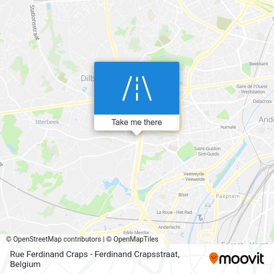 Rue Ferdinand Craps - Ferdinand Crapsstraat map