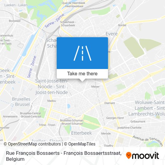 Rue François Bossaerts - François Bossaertsstraat map