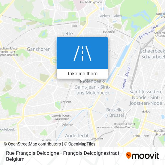Rue François Delcoigne - François Delcoignestraat map