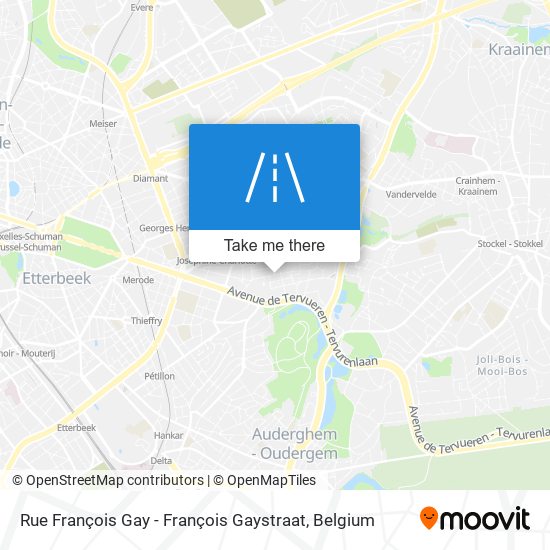 Rue François Gay - François Gaystraat plan