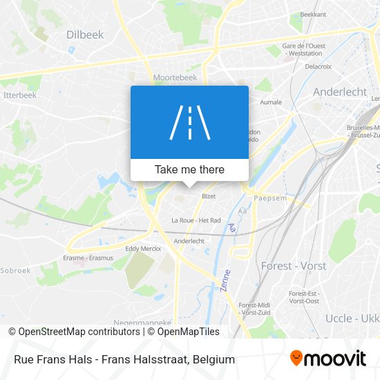 Rue Frans Hals - Frans Halsstraat map