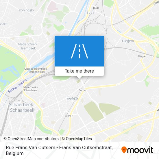 Rue Frans Van Cutsem - Frans Van Cutsemstraat map
