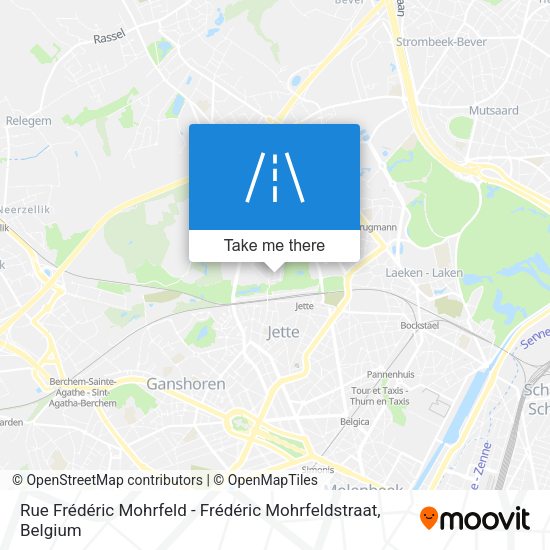 Rue Frédéric Mohrfeld - Frédéric Mohrfeldstraat plan