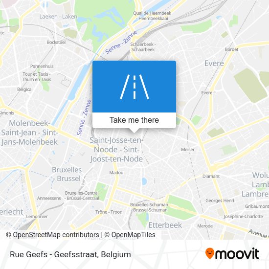 Rue Geefs - Geefsstraat plan