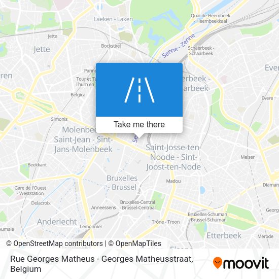 Rue Georges Matheus - Georges Matheusstraat plan