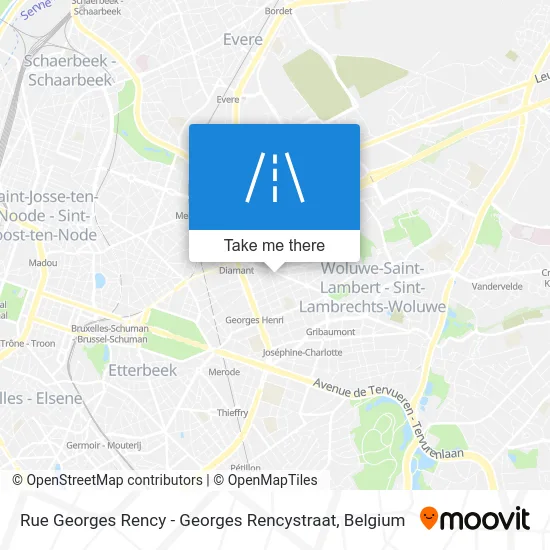 Georges Rency Street - Georges Rency Street map