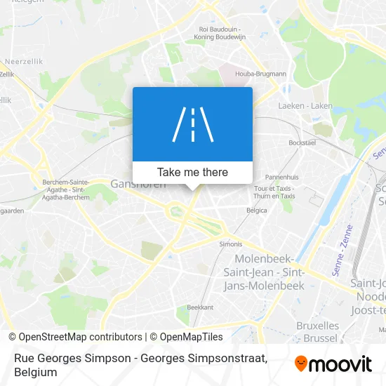 Georges Simpson Street map