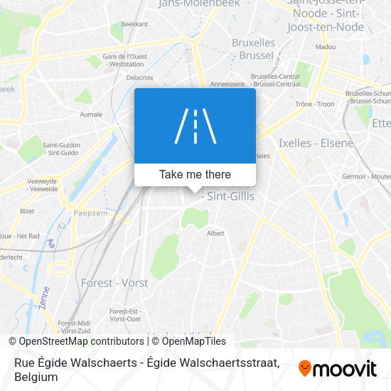 Rue Égide Walschaerts - Égide Walschaertsstraat map