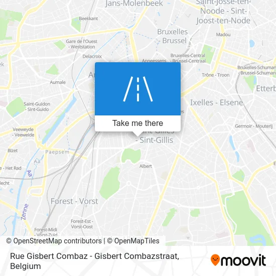 Gisbert Combaz Street map