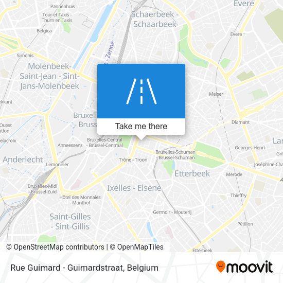 Rue Guimard - Guimardstraat map