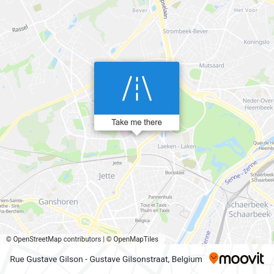 Rue Gustave Gilson - Gustave Gilsonstraat map