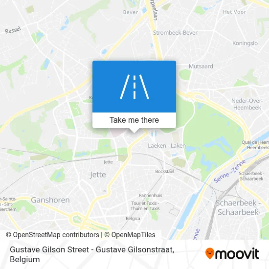 Gustave Gilson Street - Gustave Gilsonstraat map