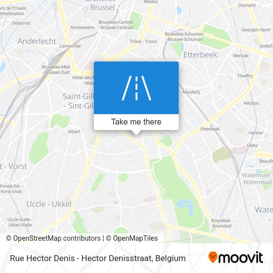 Rue Hector Denis - Hector Denisstraat plan