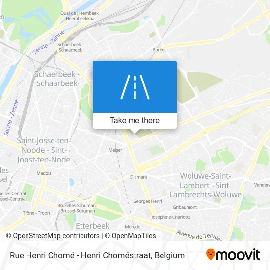 Henri Chomé Street map
