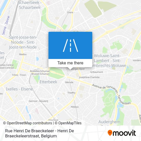 Rue Henri De Braeckeleer - Henri De Braeckeleerstraat map