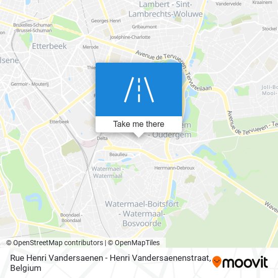 Rue Henri Vandersaenen - Henri Vandersaenenstraat map