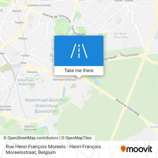 Rue Henri-François Moreels - Henri-François Moreelsstraat map