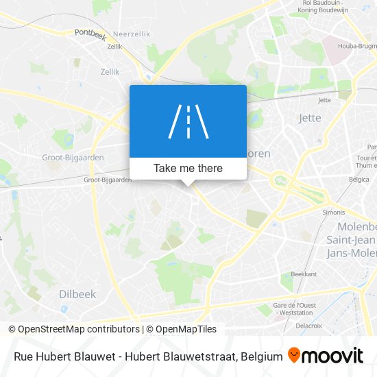 Rue Hubert Blauwet - Hubert Blauwetstraat map