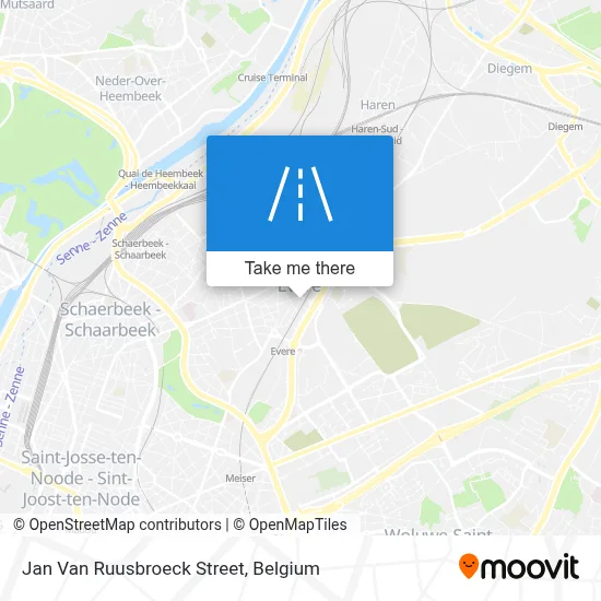 Jan Van Ruusbroeck Street map