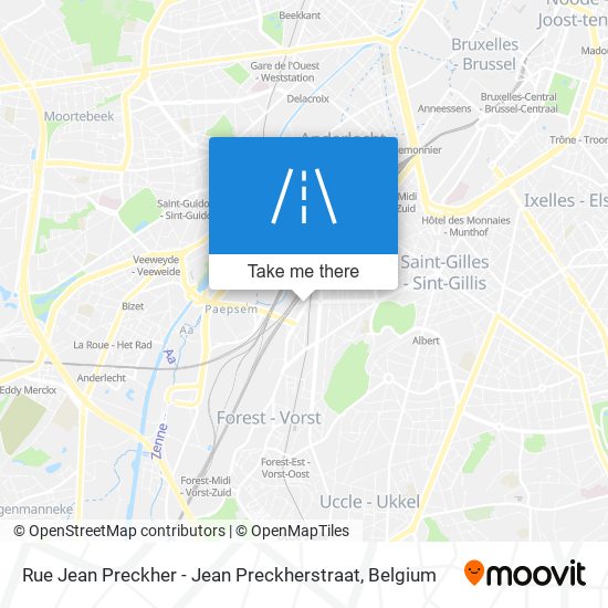 Rue Jean Preckher - Jean Preckherstraat map