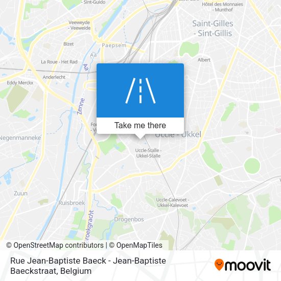 Rue Jean-Baptiste Baeck - Jean-Baptiste Baeckstraat plan
