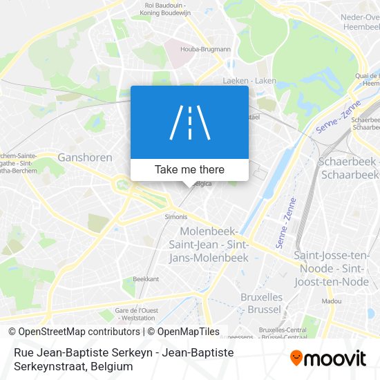 Rue Jean-Baptiste Serkeyn - Jean-Baptiste Serkeynstraat map