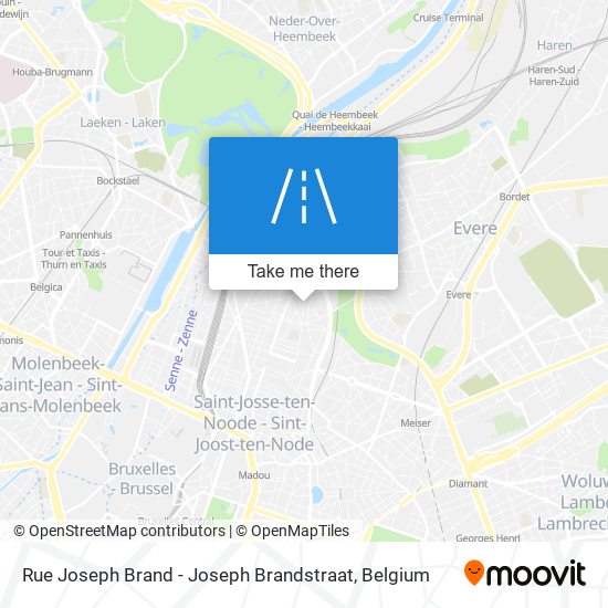 Rue Joseph Brand - Joseph Brandstraat map