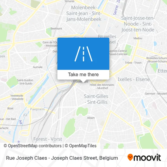Rue Joseph Claes - Joseph Claes Street map