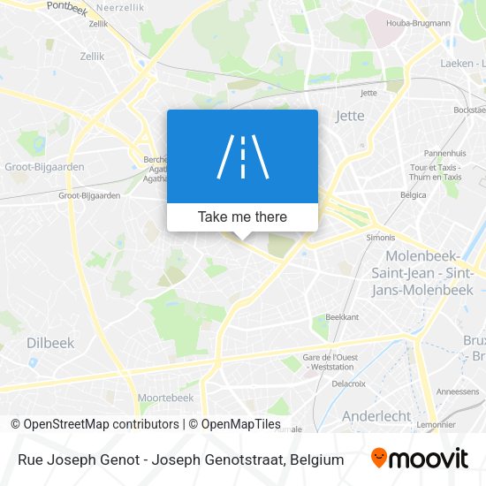 Rue Joseph Genot - Joseph Genotstraat plan