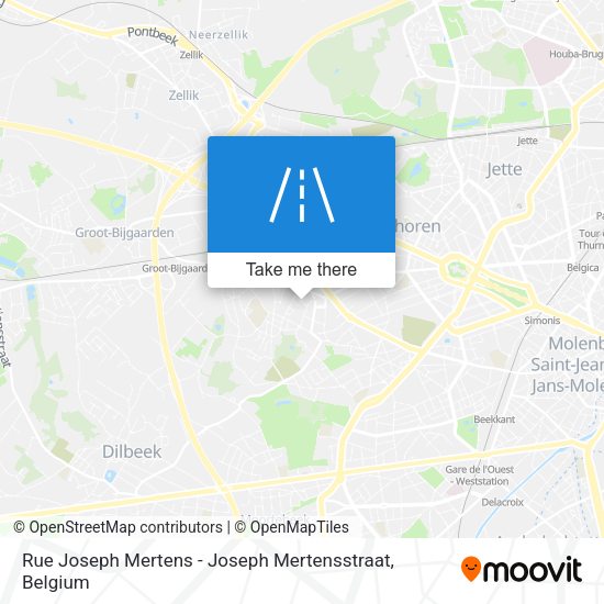 Rue Joseph Mertens - Joseph Mertensstraat map