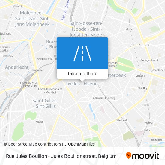Rue Jules Bouillon - Jules Bouillonstraat map