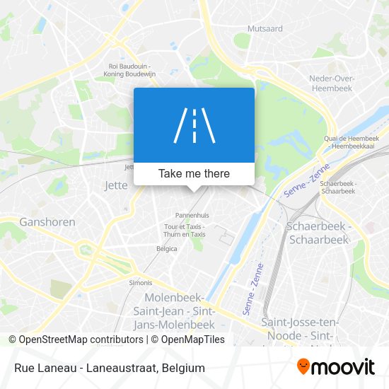 Rue Laneau - Laneaustraat map